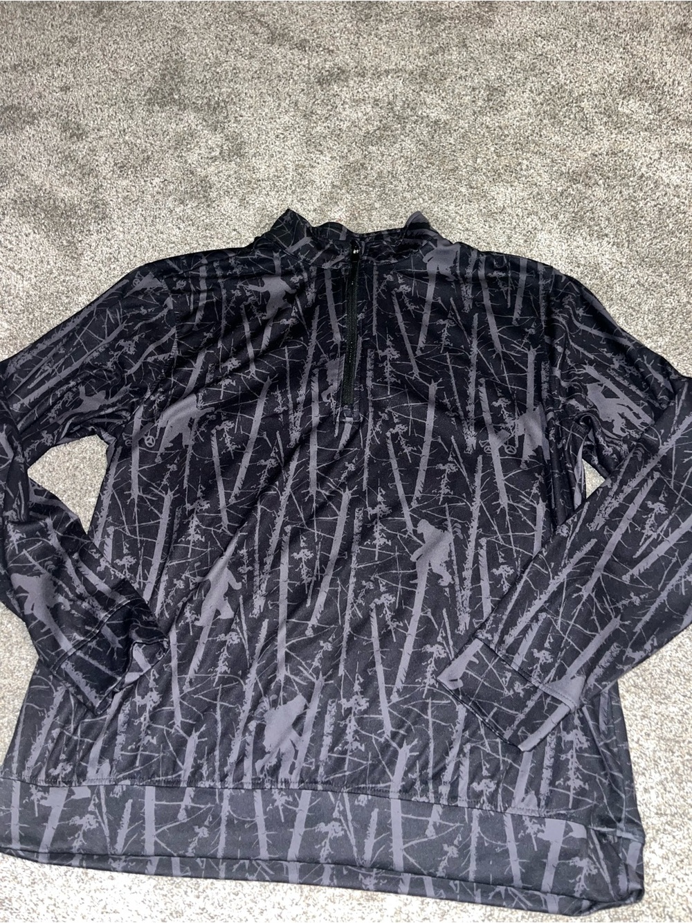 Waggle Mens Large Yeti 1/4 Zip Pullover Golf Performance Euc